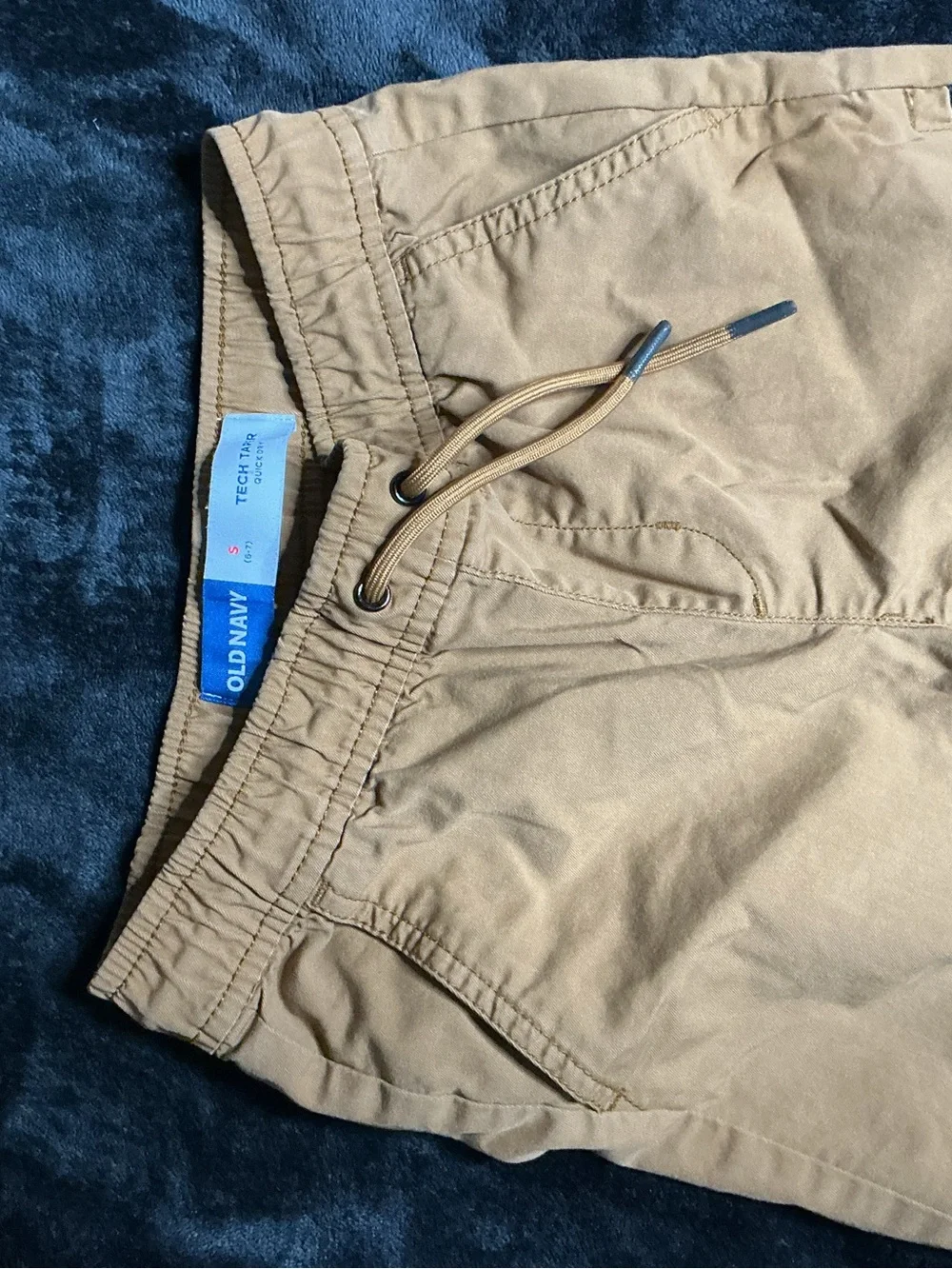Old Navy Boys Tan Jogger Pants with Zip Pocket
